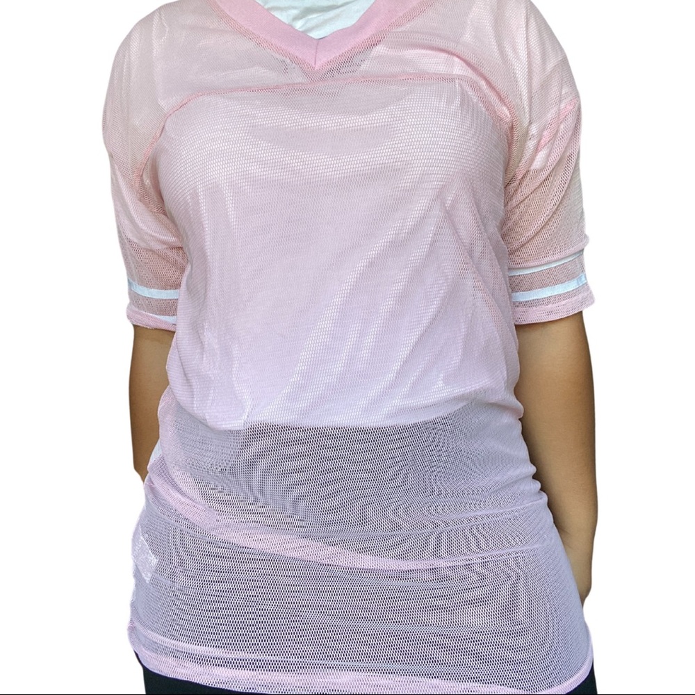 Pink Jersey mesh top/dress!